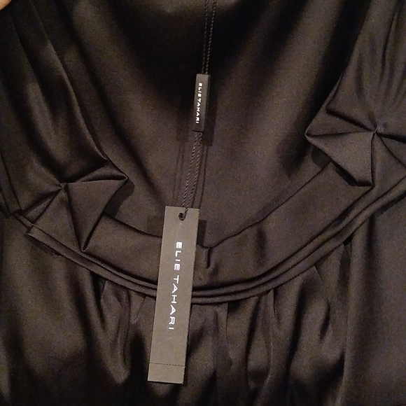 Elie Tahari black silk fancy top, small, nwt - Picture 11 of 17